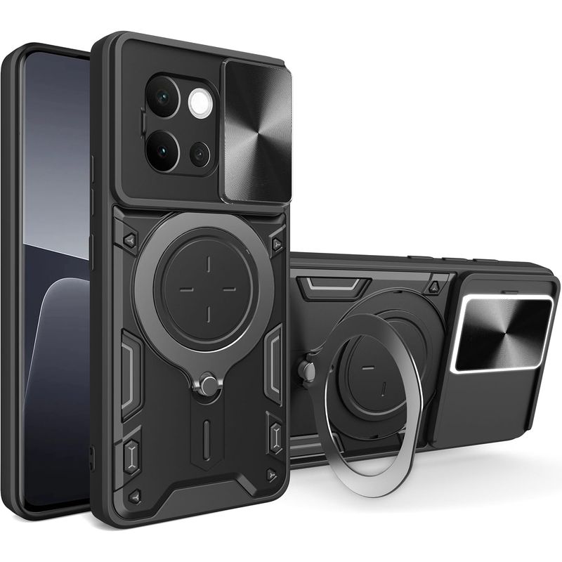 GENERICO - Estuche Proteccion Camara Con Soporte Compatible con Vivo V40 Lite