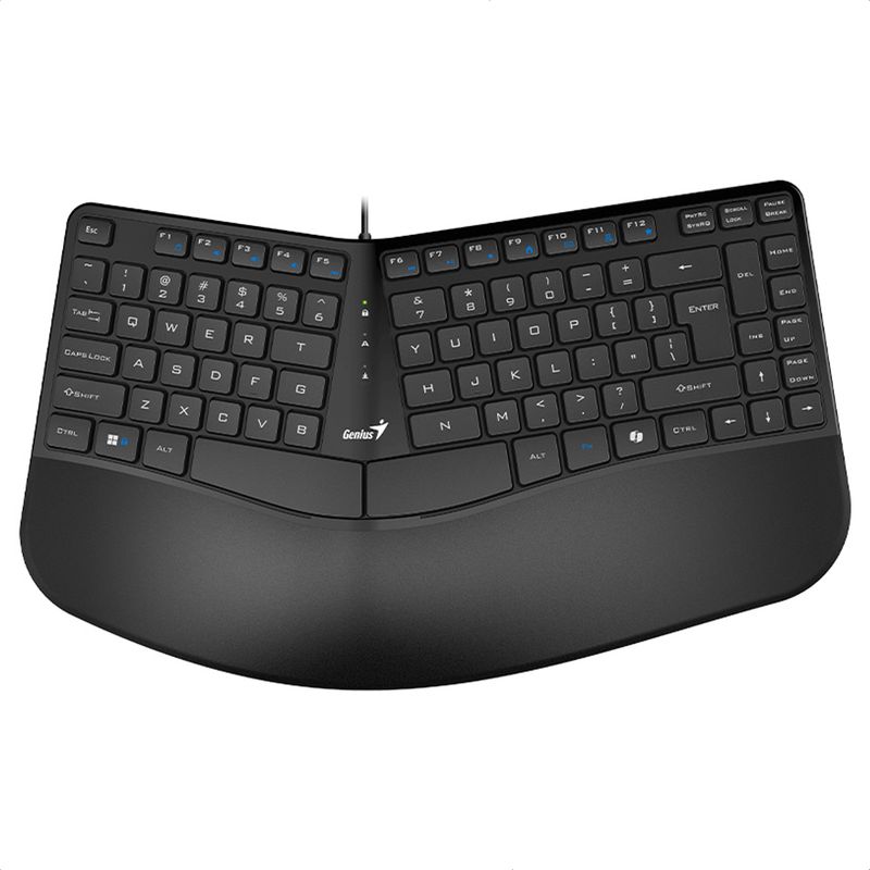 GENIUS - Teclado Ergonómico Con Reposamuñecas Genius Ergo KB-700