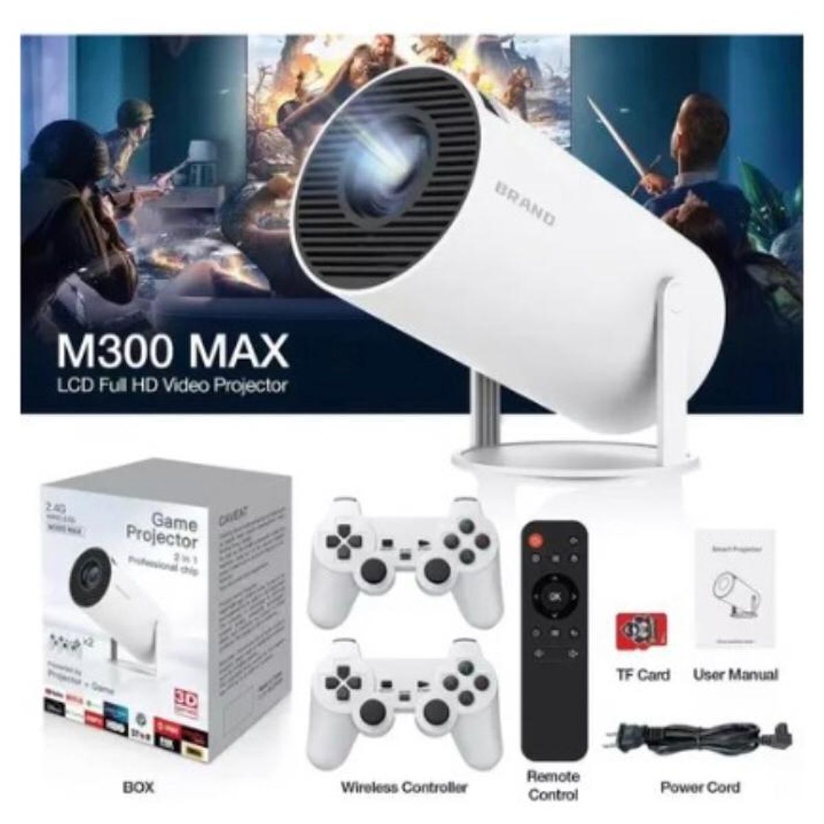 GENERICO - Proyector  Android 11 Cine M300 MAX