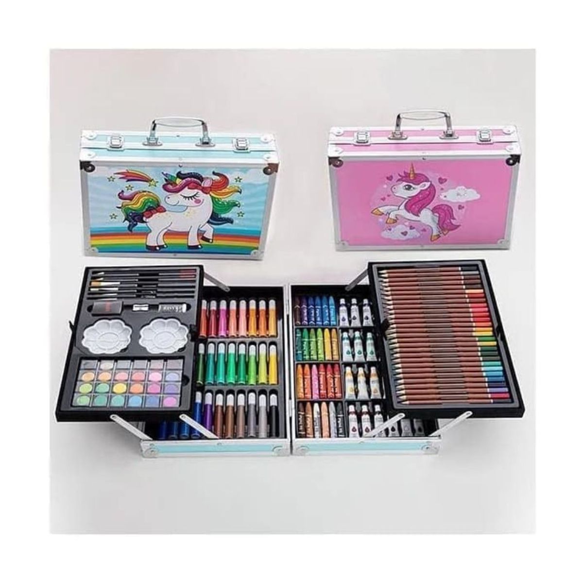 GENERICO - Kit Completo De Dibujo 145 Piezas Pintura Marcadores Y Más