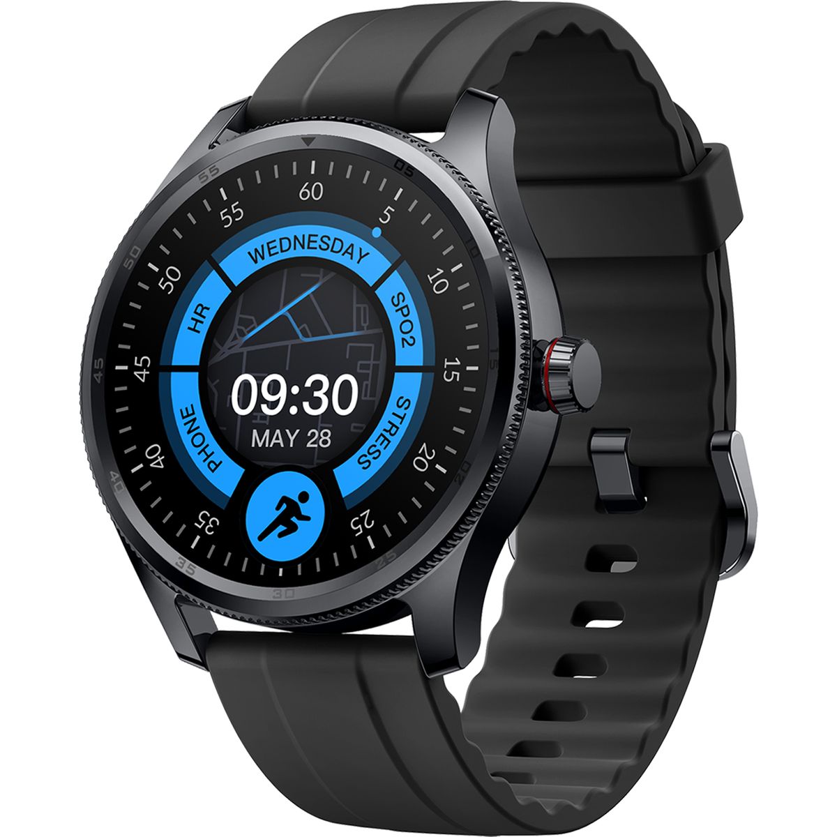 MULTITECH - Reloj Smartwatch Negro MTW-2724