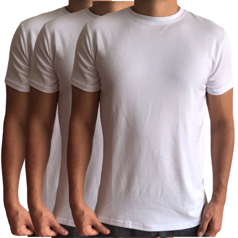 ELEMENTAL STORE - Camisetas para hombre en algodón 100% x 3 unidades.