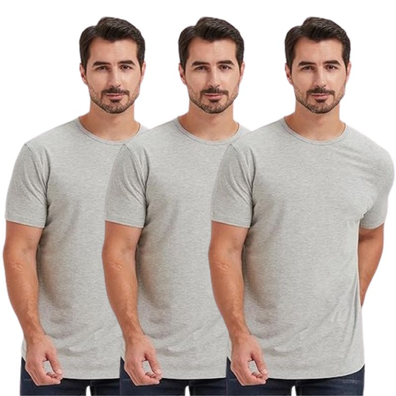 ELEMENTAL STORE - Camisetas para hombre en algodón 100% x 3 unidades.