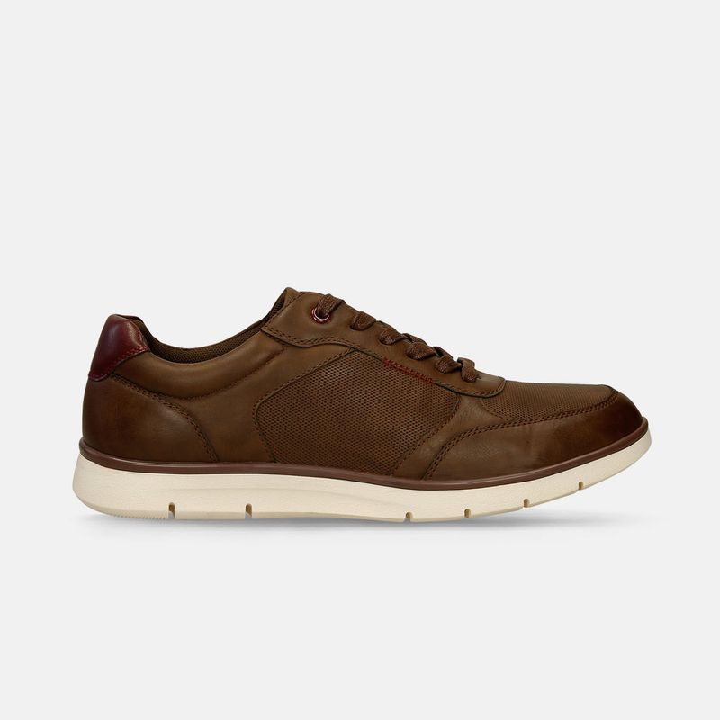BATA - Tenis Para Hombre Bata Comfit Café Matt Freddy