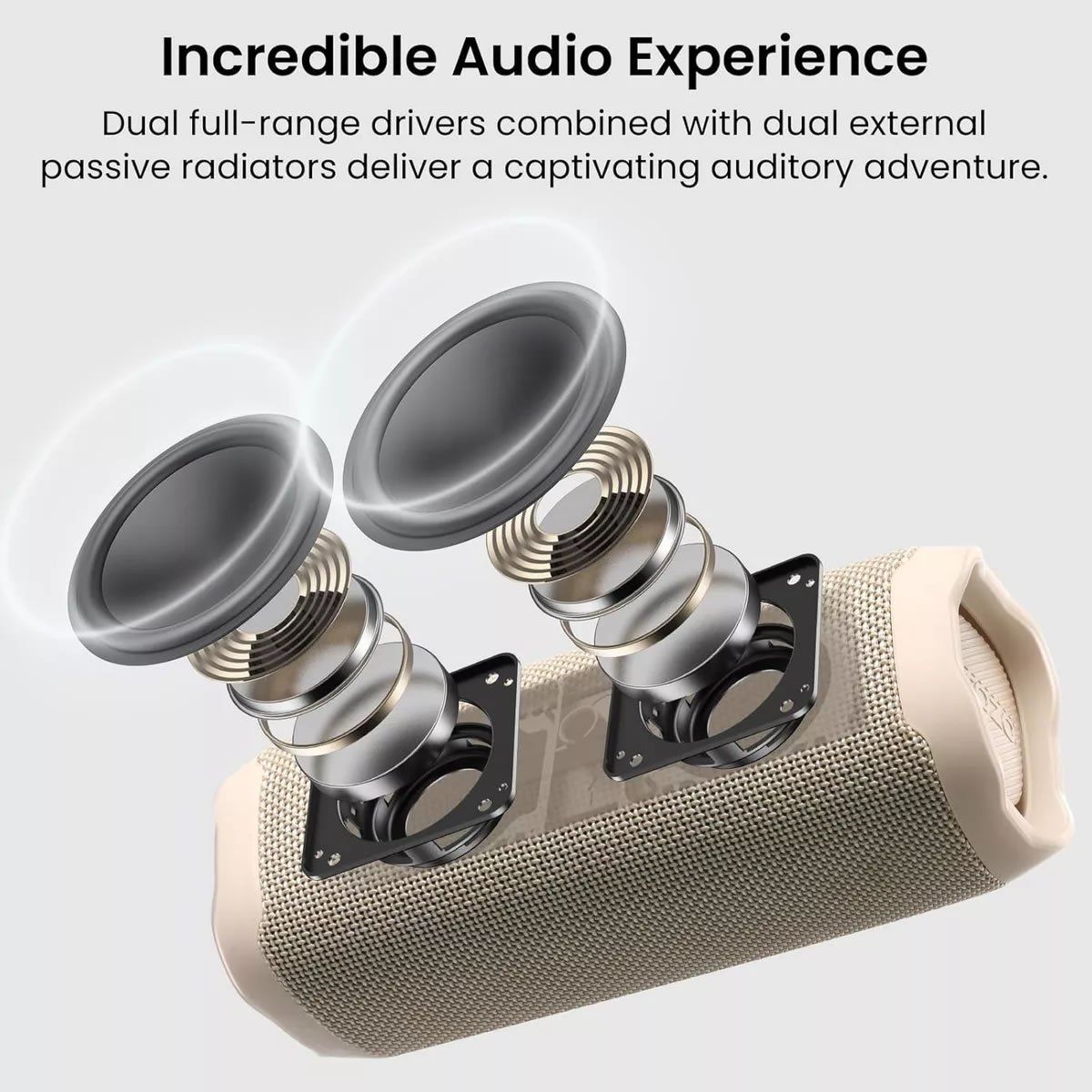 TOZO - Altavoz Bluetooth Tozo PA2 IPX8 16w Controladores Duales 25h
