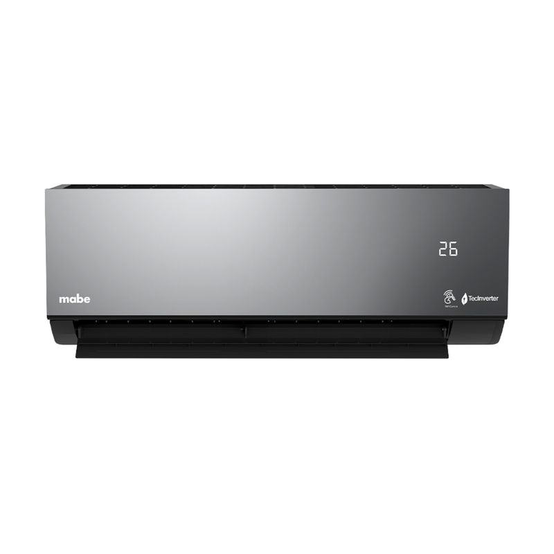 MABE - Aire Acondicionado Mini Split Inverter 12Btu 220v  Tipo Espejo Negro