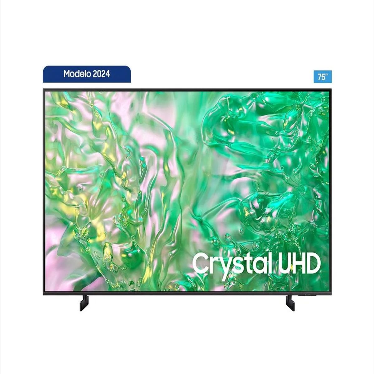 SAMSUNG - Televisor Samsung Smart tv 75Du8000 4k Control Por Voz Recargable Solar