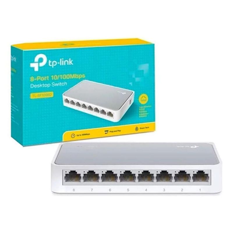 TP LINK - Switch Tp Link 8 Puertos no Admin 10/100mbps Sf1008d