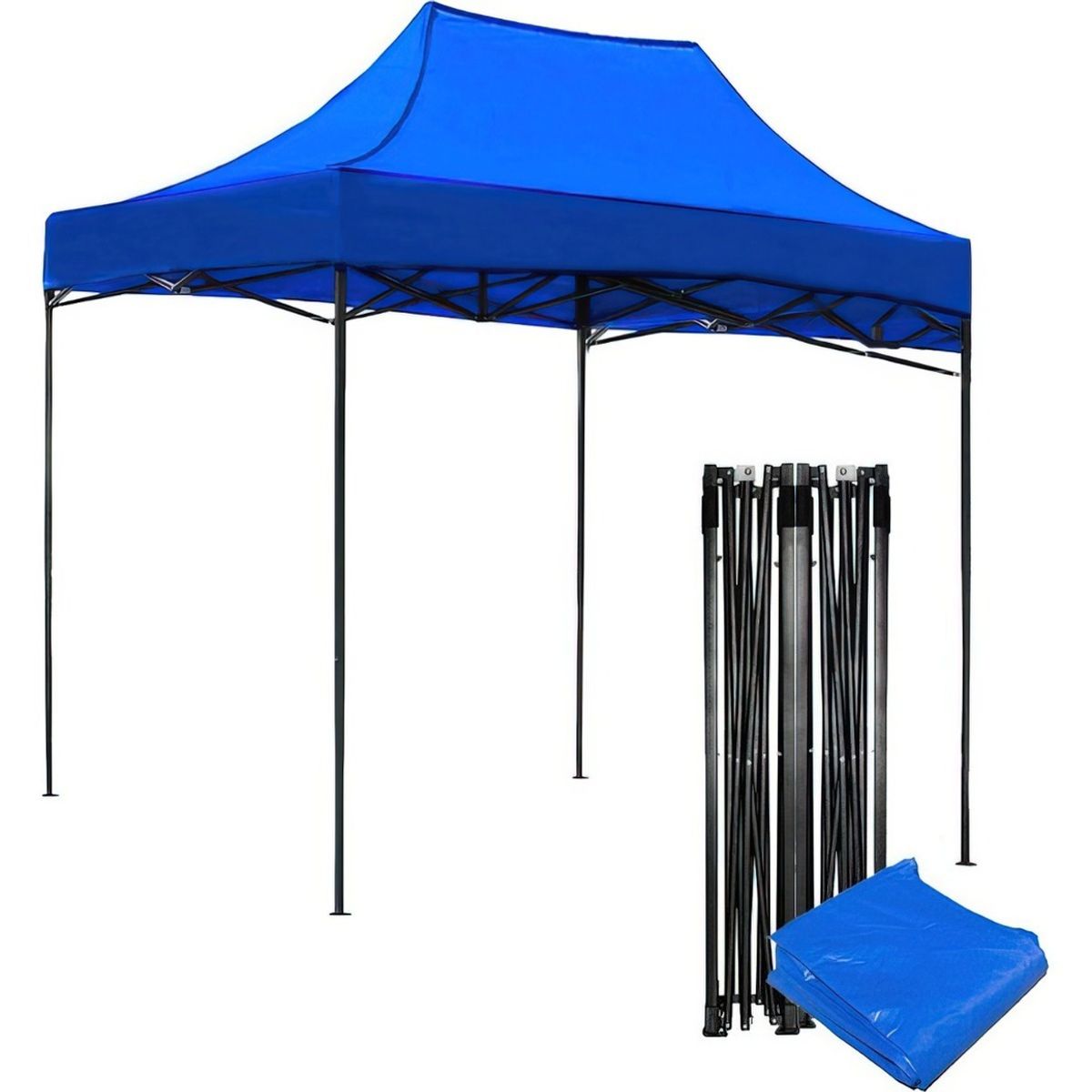 JARDIMEX - Carpa Toldo 2x3 Reforzado Plegable Impermeable Jardin Azul