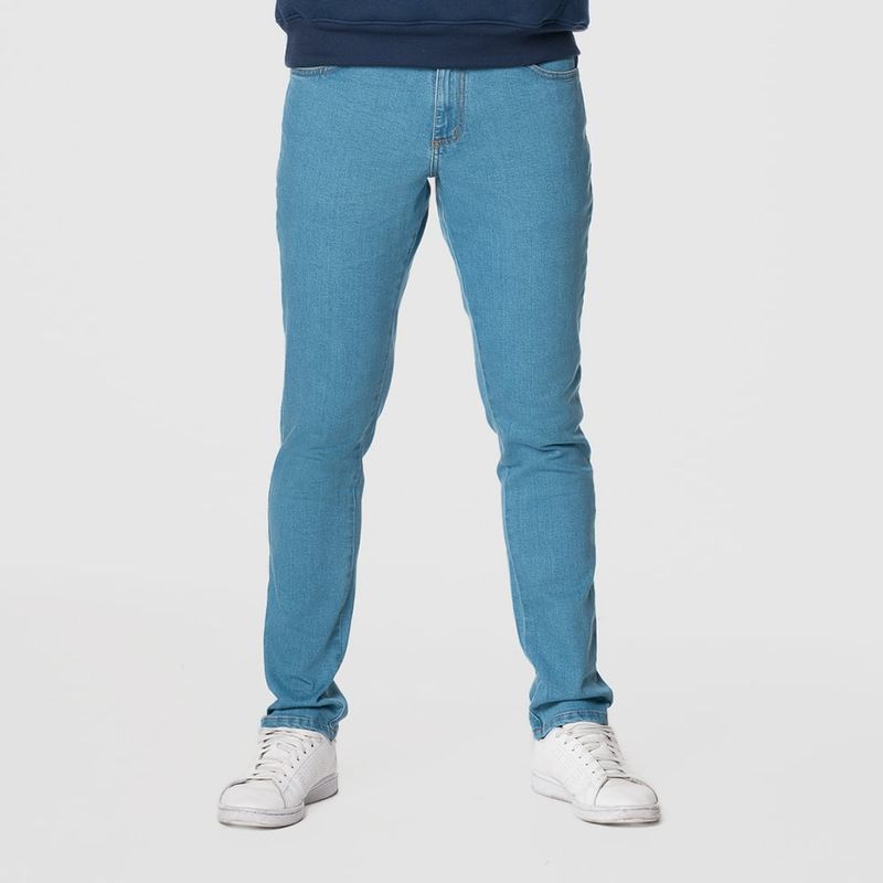 LEC LEE - Jean Basic Denim Trim Fit Índigo Medio
