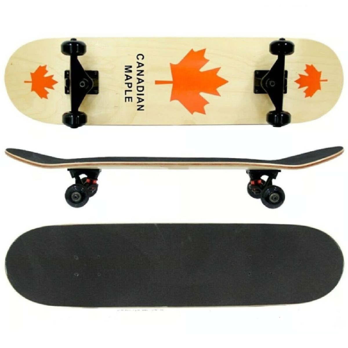 GENERICO - TABLA SKATE PATINETA SENCILLA PINO CANADIENSE