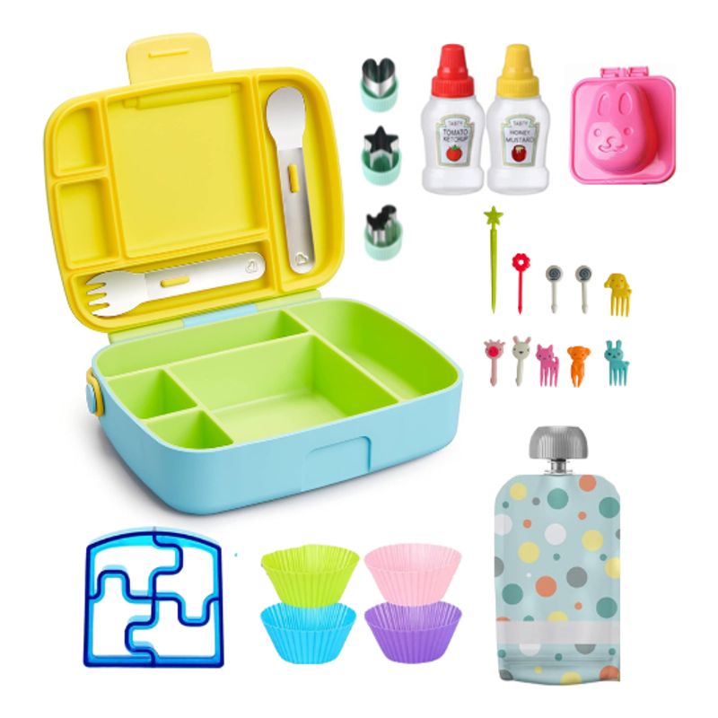 MUNCHKIN - Lonchera Bento Munchkin Con Cubiertos Y Accesorios Infantil