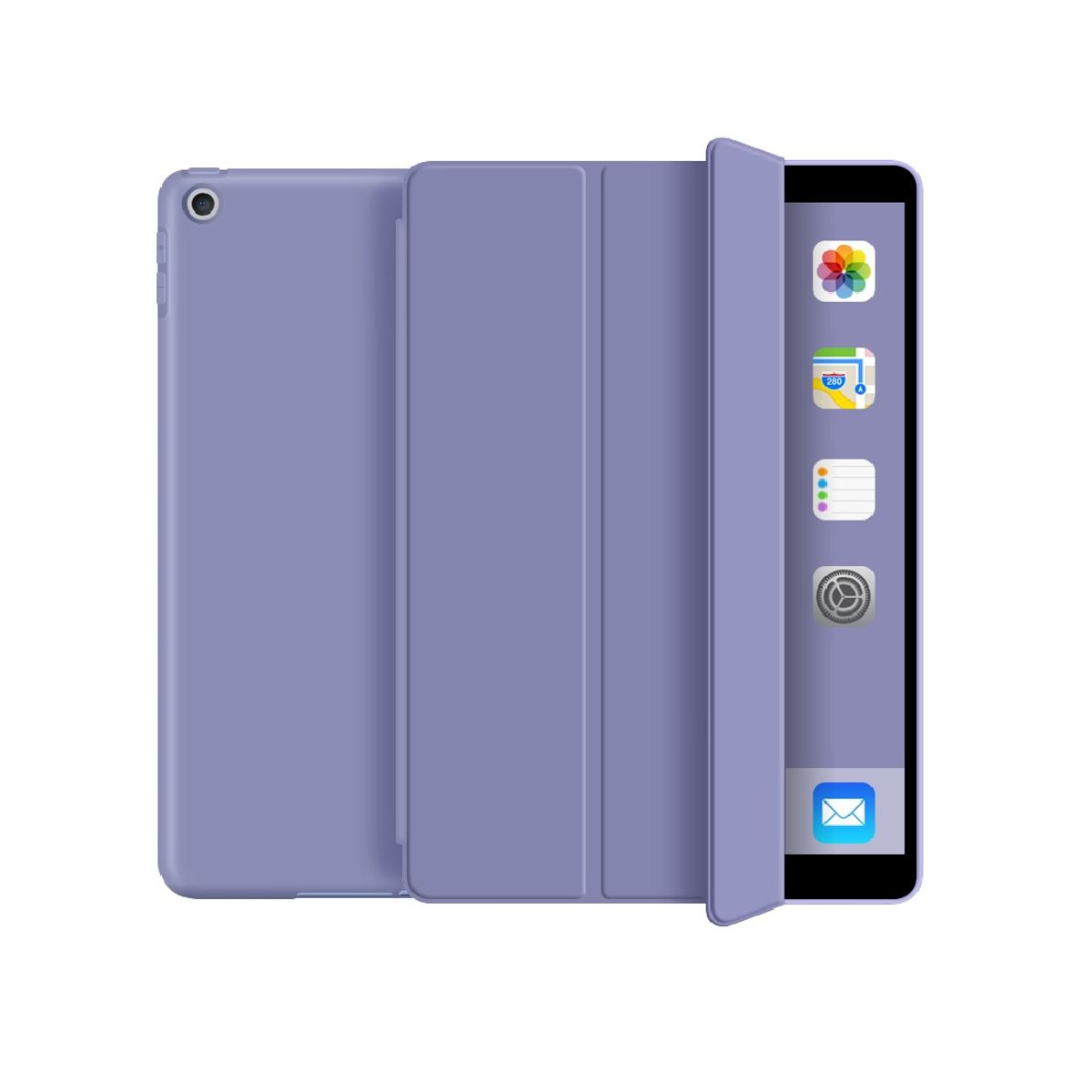 GENERICO - Estuche Protector Tipo Smart Cover Magnético Para Ipad Air 4 Y Ipad Air 5 10.9 - Color Azul Lavanda