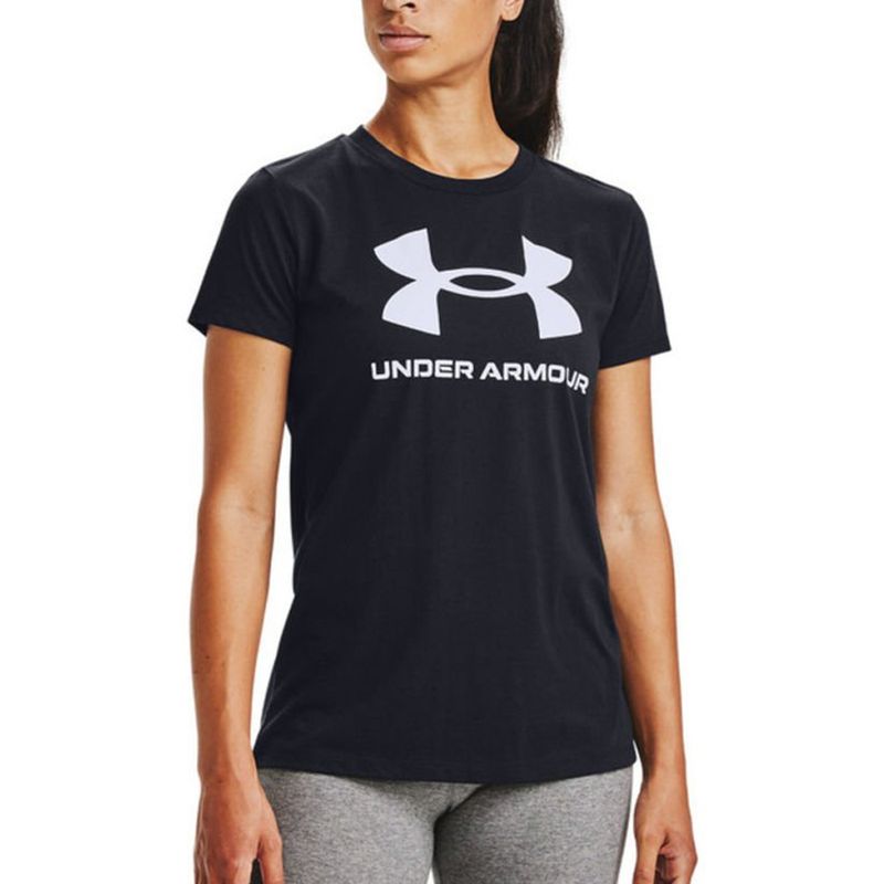 UNDER ARMOUR - Camiseta Under Armour Sportstyle Grap Mujer-Negro