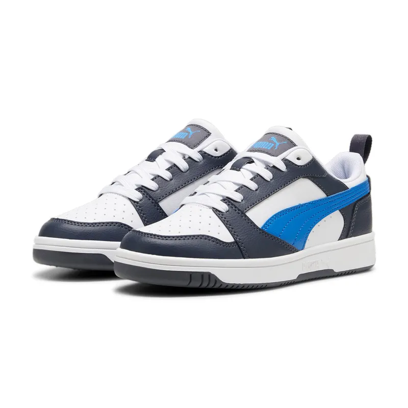 PUMA - Tenis Niño Marca Puma Original Rebound V6 Blanco Deportivos