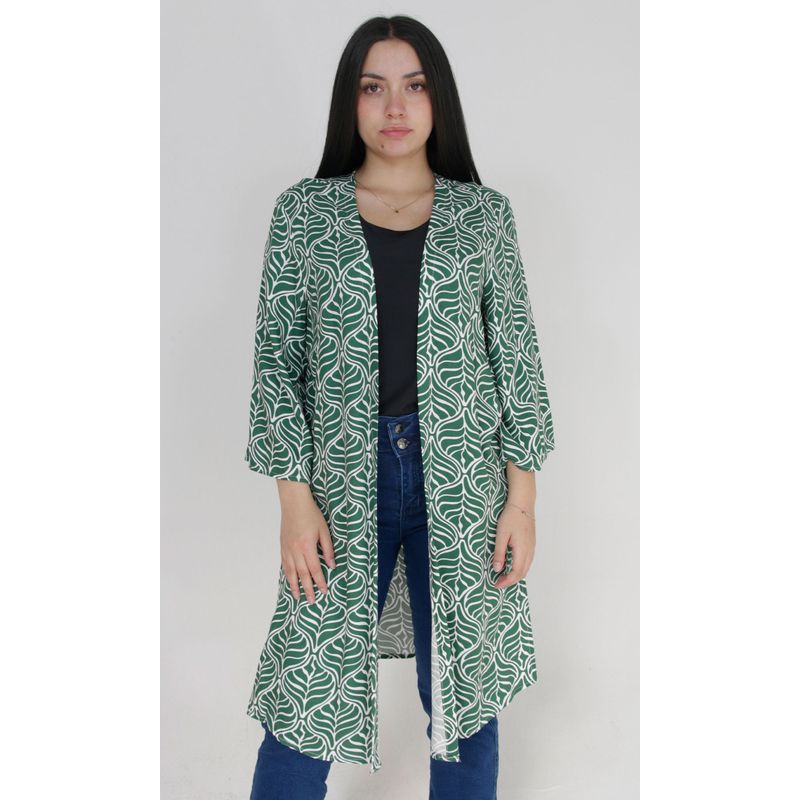 L Y H - Kimono Para Mujer  Verde Marca L&H