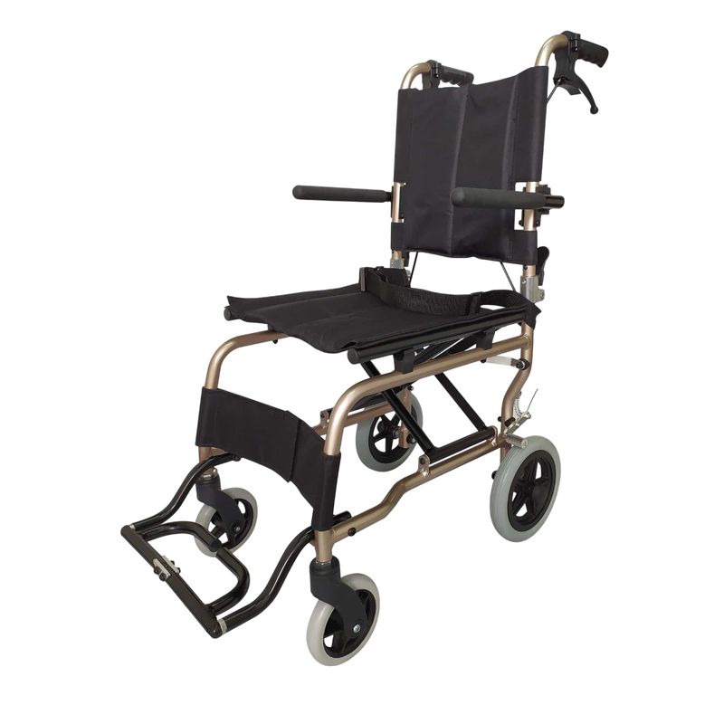 TME - Silla de ruedas plegable en aluminio tipo avión