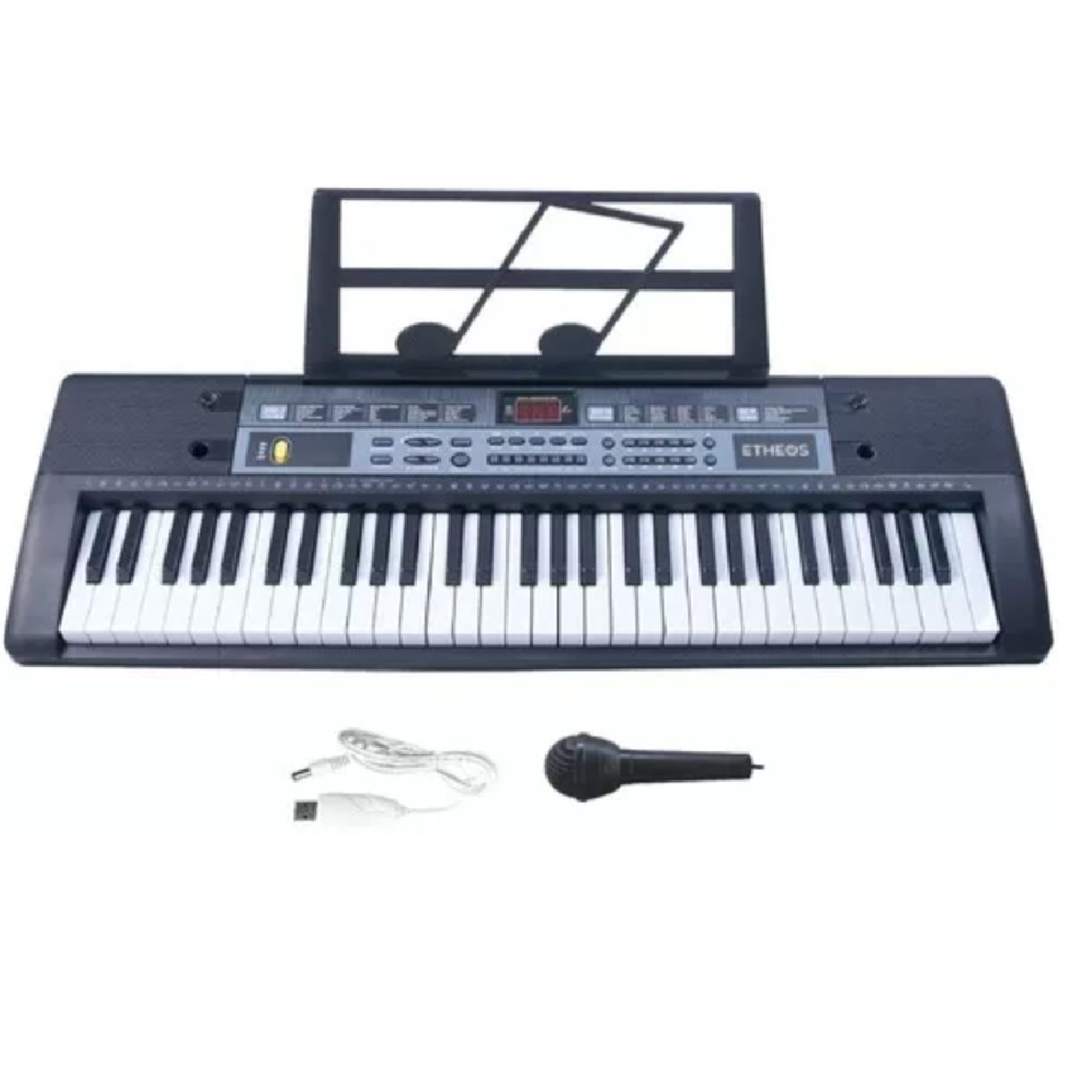 GENERICO - TECLADO ELECTRICO NEGRO 61 TECLAS