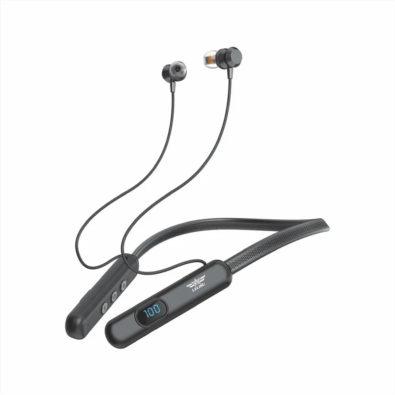 SPORT - Audífonos de Cuello FNC LS-108 Estilo y Sonido Inigualable Negro