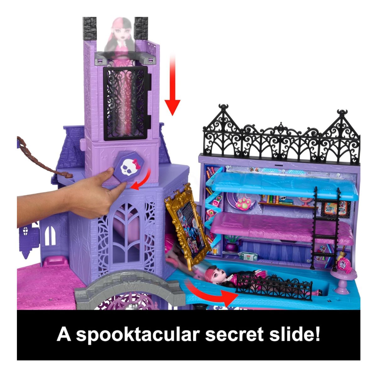 MONSTER HIGH - Casa De Muñecas Monster High Con Accesorios