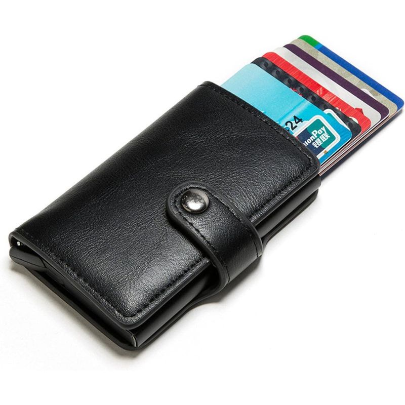 GENERICO - Tarjetero Billetera Antirrobo Para Hombre Bloqueador De Rfid
