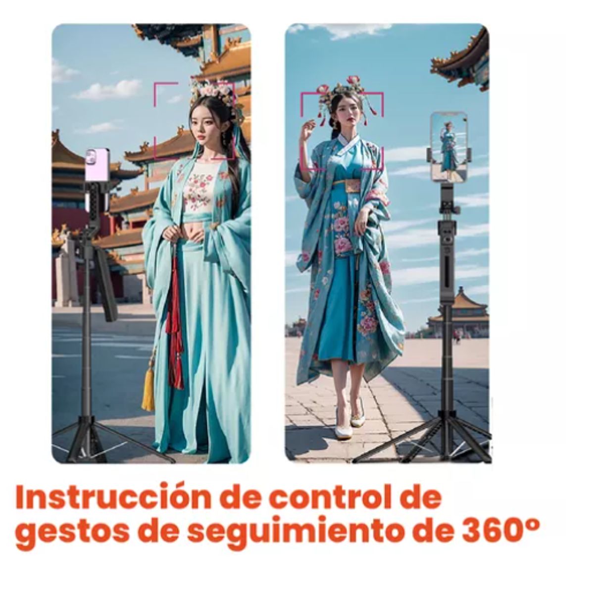 INNOVA - Palo Selfie Trípode Inteligencia Artificial 180 Cm Bluetooth