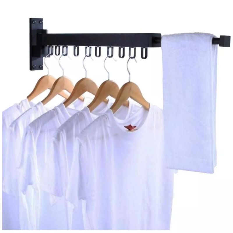 ONE PIXEL - Tendedero de Pared Plegable con 8 Ganchos