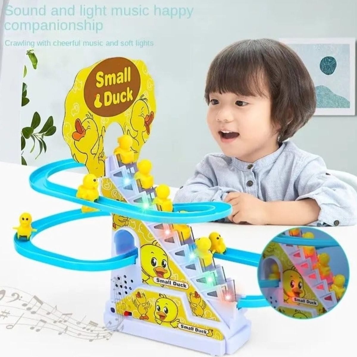 GENERICO - Pista de carrera patos con luces sonido juguete niños niñas