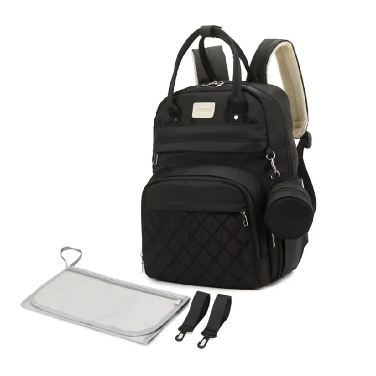 GENERICO - Morral Pañalera De Lujo Con Monedero Y Cambiador Para Bebes