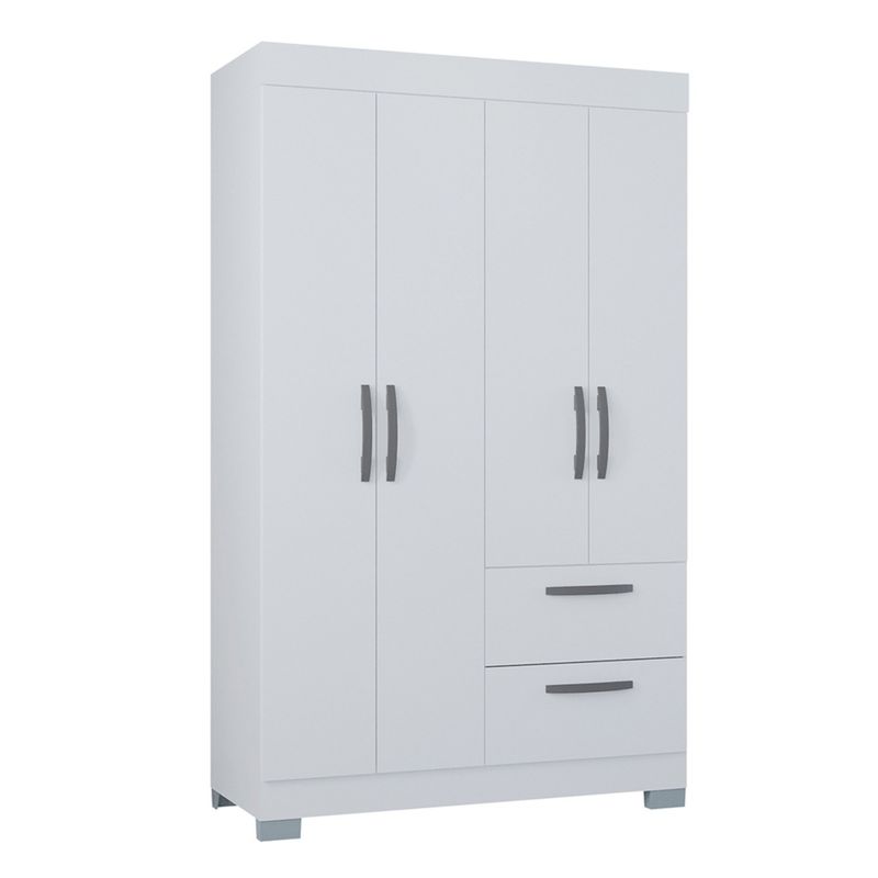 AKIVOY - Closet 4 Puertas Tokyo 188x110x47 Color Blanco
