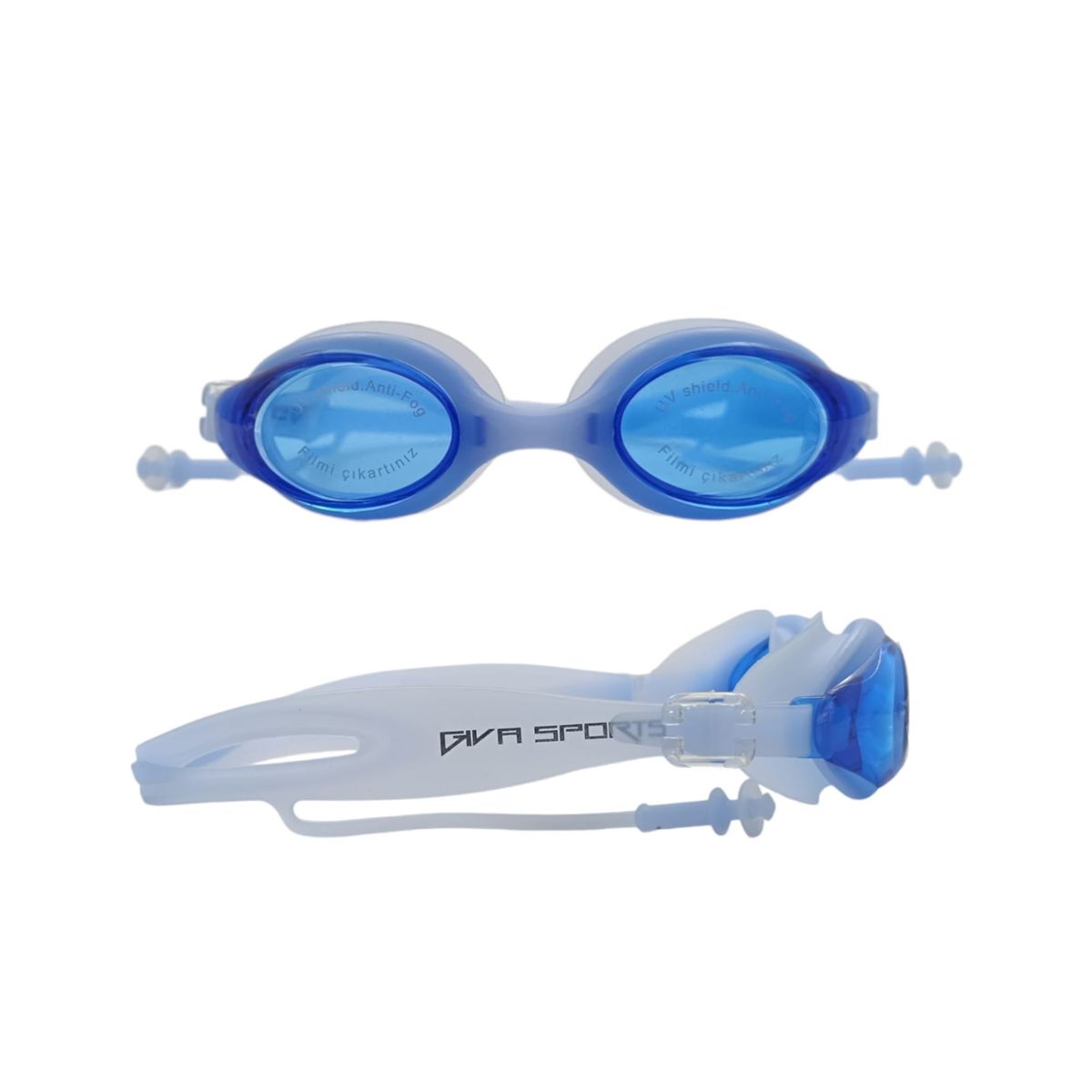 GENERICO - Gafas De Natación Uv Anti Fog Tapa Oido - Zs801 Unisex
