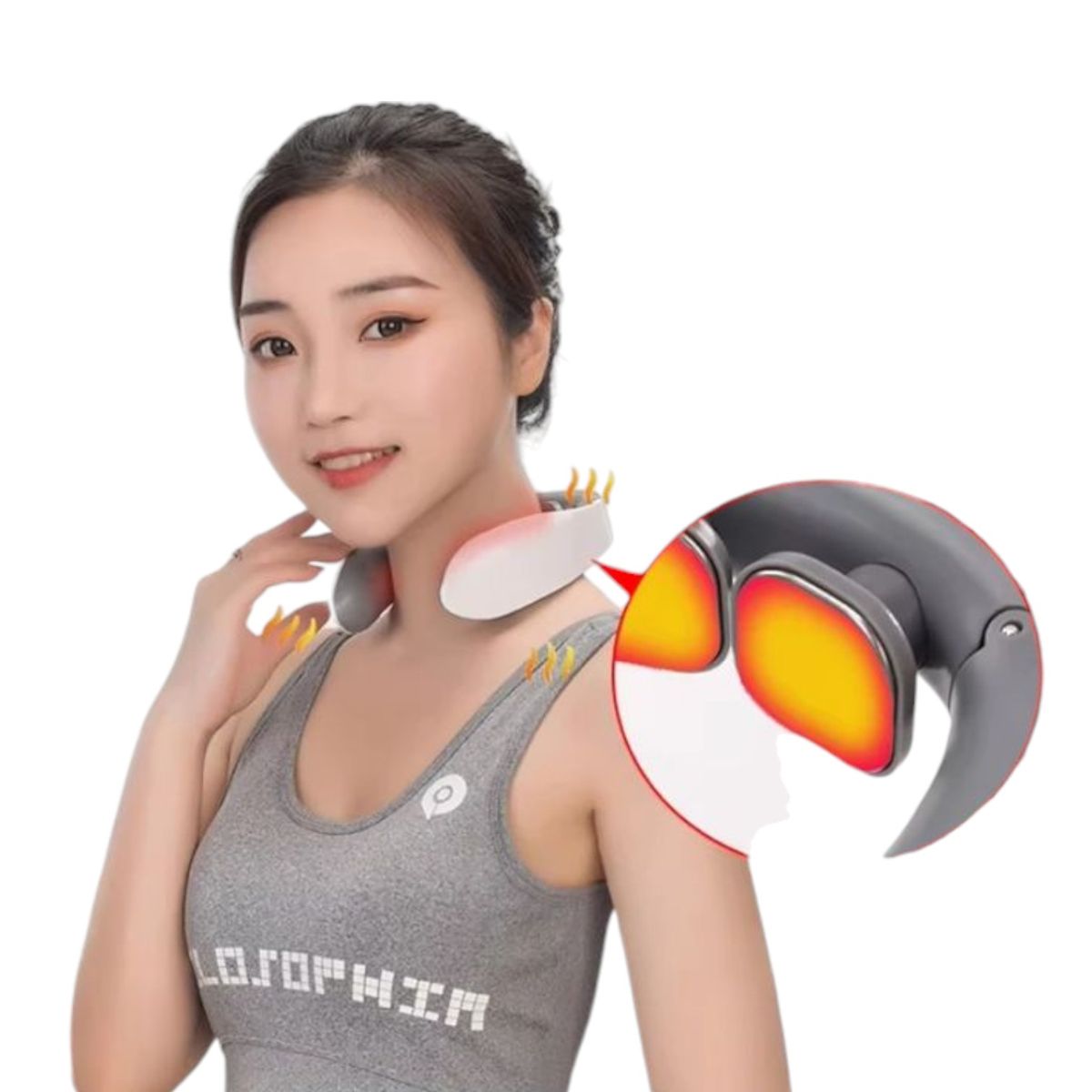 GENERICO - Masajeador De Cuello Inalámbrico Color Blanco