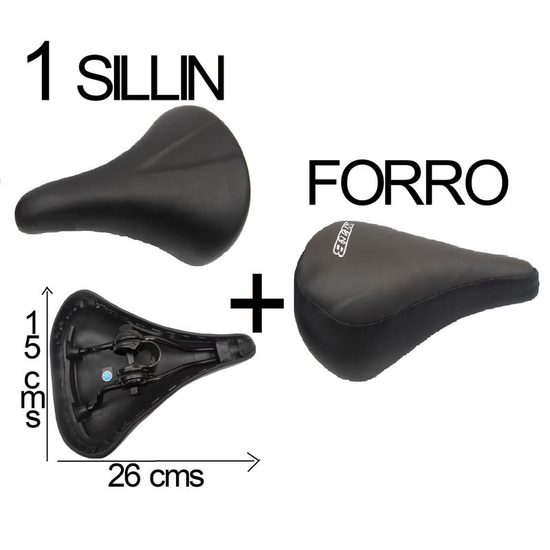 SENA - Kit Sillín  Acolchado + Forro Ultra Acolchado