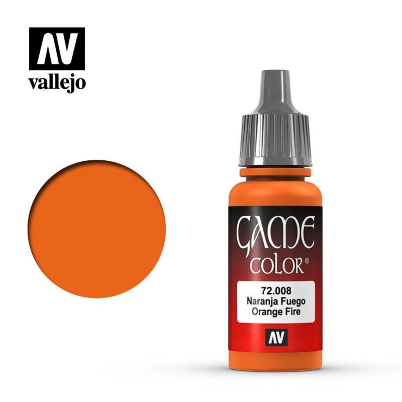 MANUEL VALLEJO - Acrylicos Vallejo Game Color 72008 Naranja Fuego 18 ml