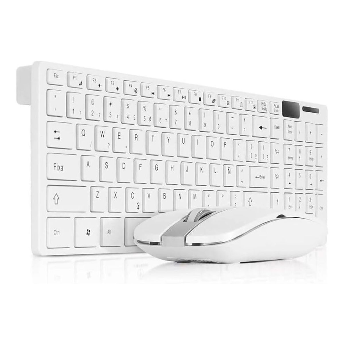SEISA - Combo Teclado Y Mouse Inalámbrico Usb 24g Ultra Delgado