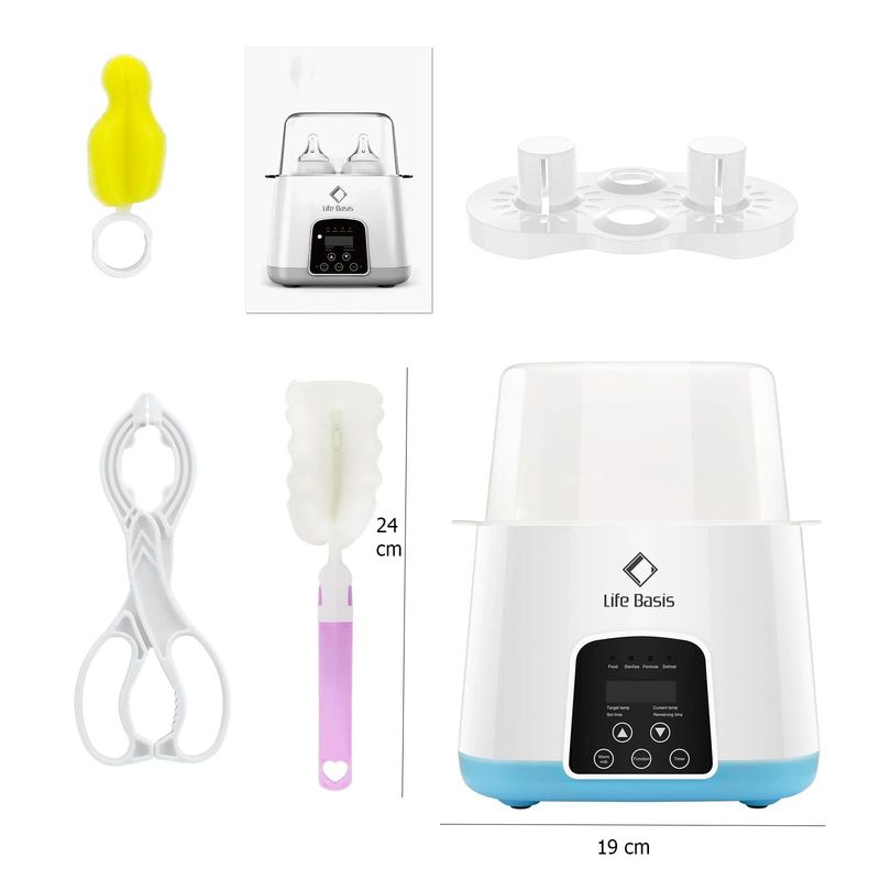 LANZURY IMPORTACIONES - Esterilizador de Biberones Calentador y esterilizador Azul-