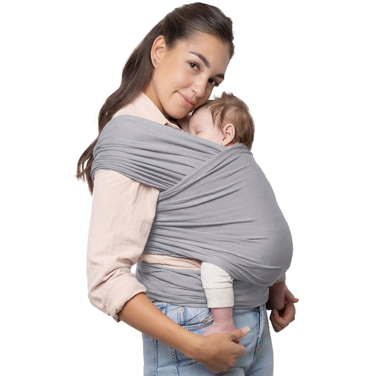 JON DI GROUP SAS - Fular Elástico JonDi Cargador Canguro Para Bebé Premium Gris