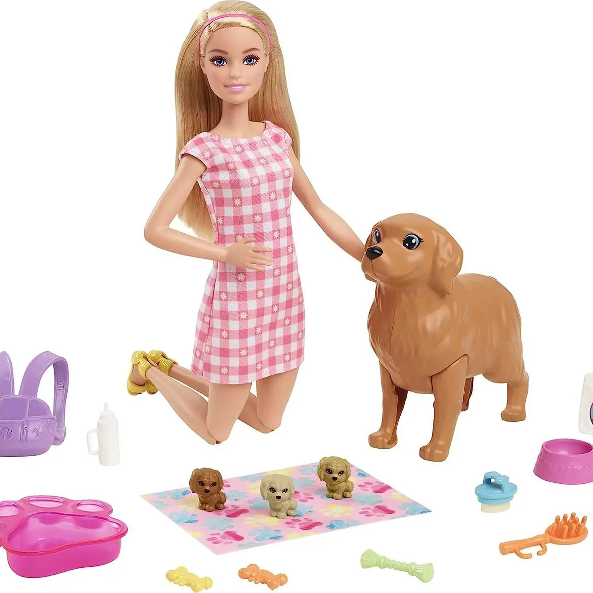 BARBIE - Barbie Set Cachorritos Recién Nacidos Perritos