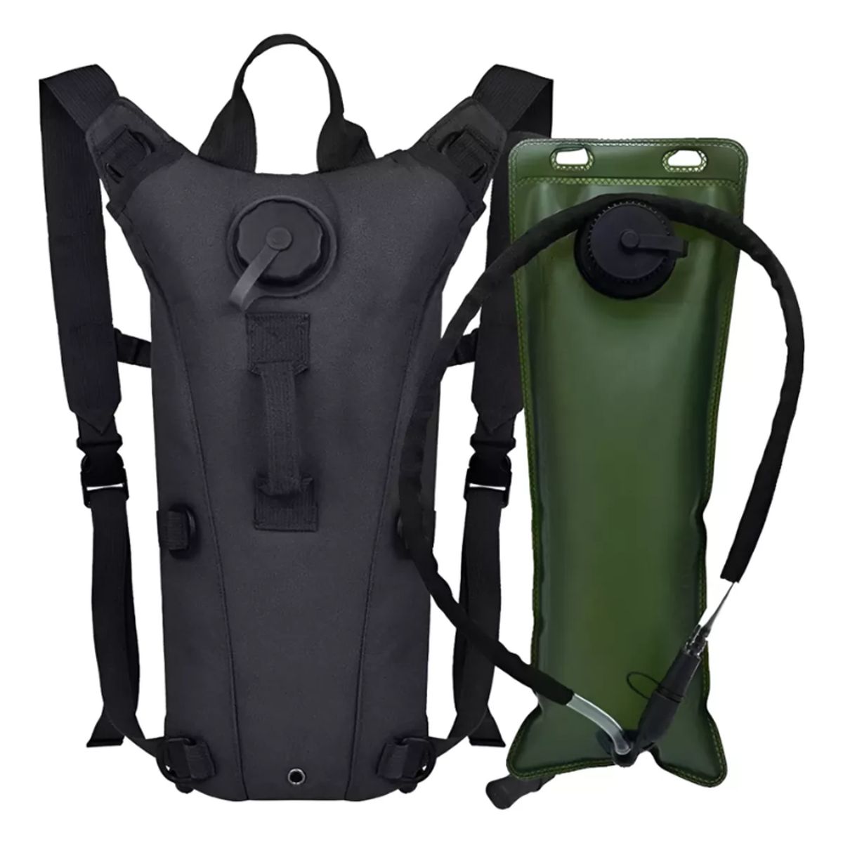 GENERICO - Bolso Mochila Morral De Hidratación Con Vejiga Bolsa 2.5 Lt