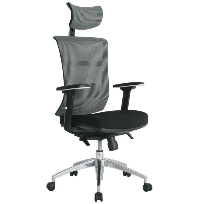 GENERICO - Silla Oficina Ergonómica Ajustable Presidente Osaka Color Gris