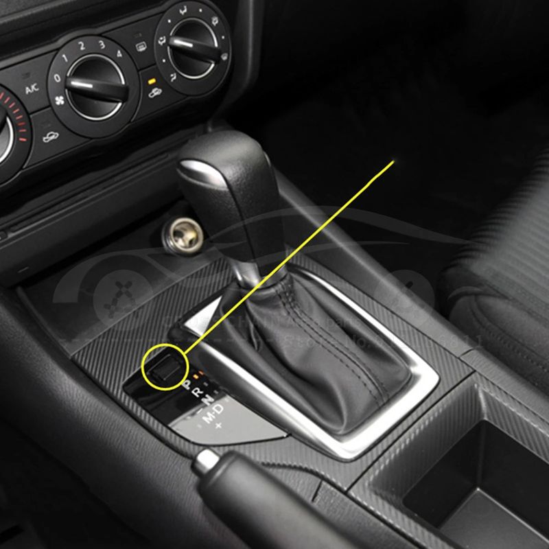 GENERICO - accesorios mazda 3 tapa desbloqueo palanca automatica