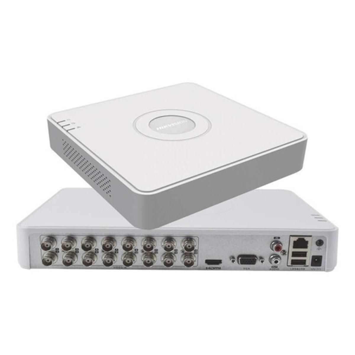 HIKVISION - Dvr Hikvision 16 Canales 4mp Ids-7116hqhi-m1/s H265+