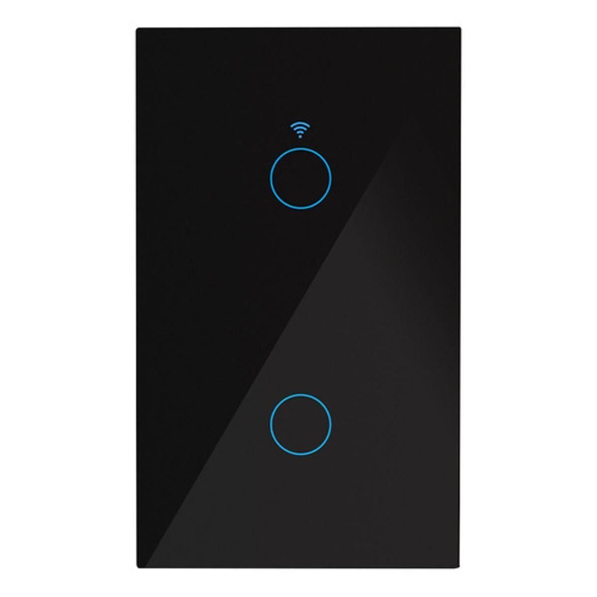 GENERICO - Interruptor Doble WiFi Inteligente Control Iluminación Alexa