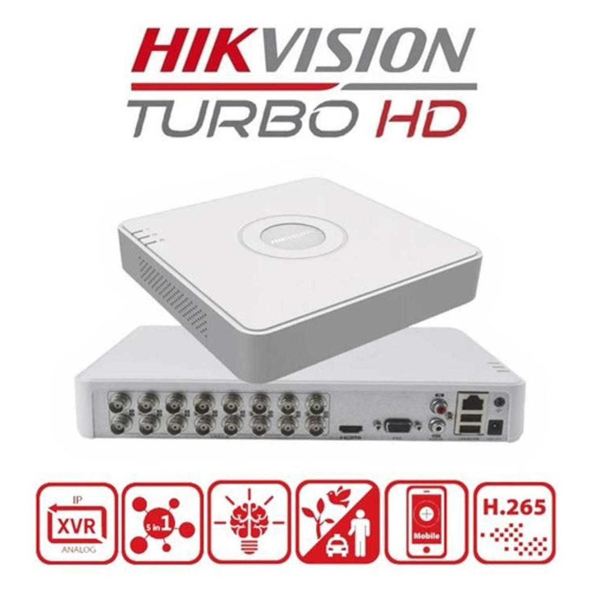HIKVISION - Hikvision Dvr Mini M2.0 1080p Lite 16ch 1 Sata Hdmi/vga