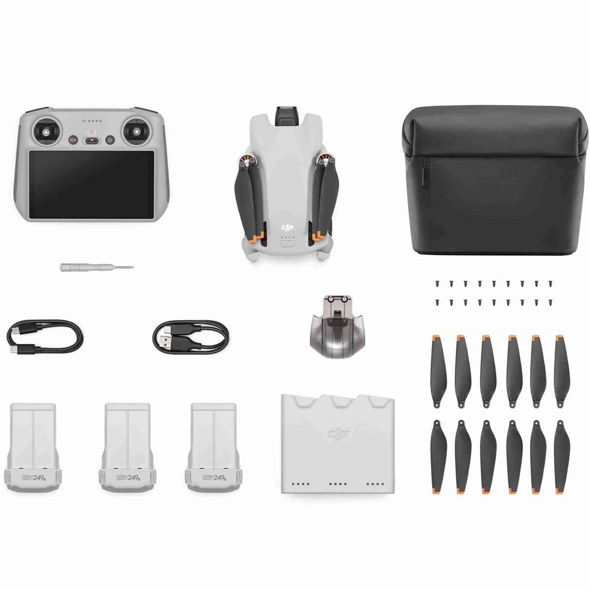 DJI - Drone DJI MINI 3 4K UHD – Combo 3 Baterias - Control RC Con Pantalla