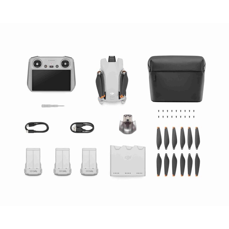 DJI - Drone DJI MINI 3 4K UHD – Combo 3 Baterias - Control RC Con Pantalla