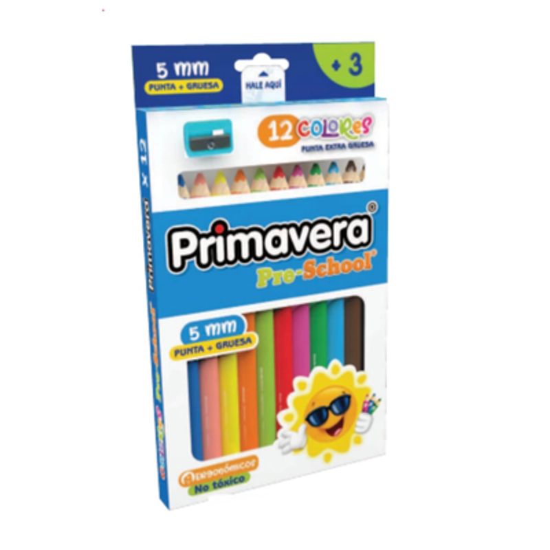 PRIMAVERA - colores primavera x 12 pre school 5mm