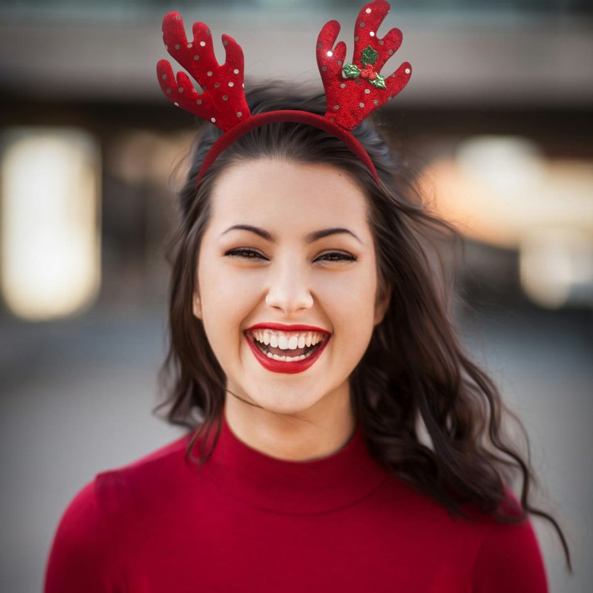 GENERICO - Tiara - Diadema Reno decoración Navidad x5 und