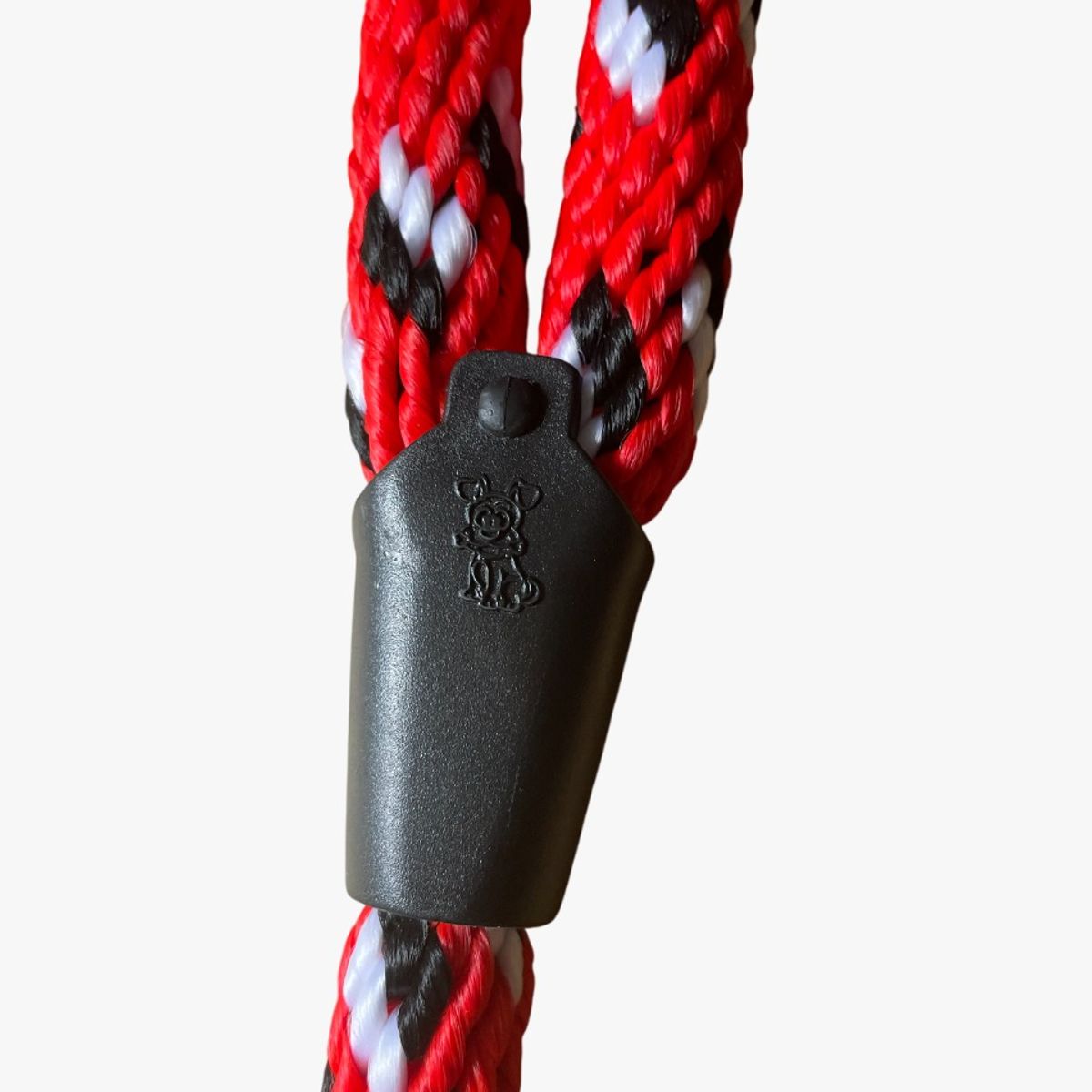 GENERICO - Lazo Cordón Collar Para Perros Rojo Negro Y Blanco