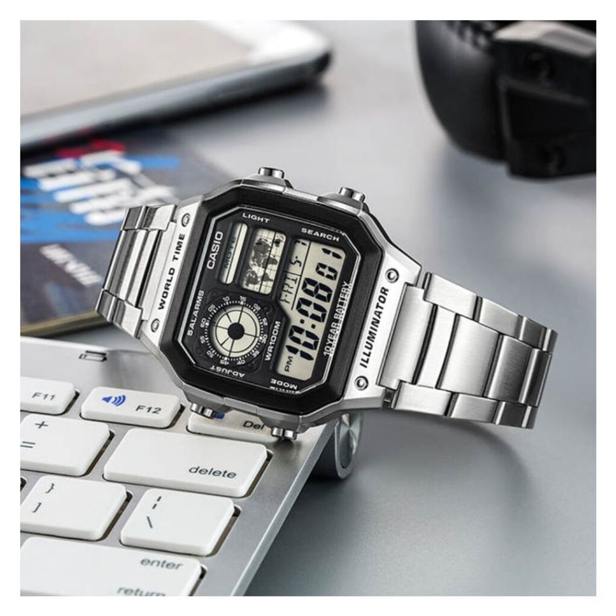CASIO - Reloj Casio Referencia AE-1200WHD-1A Diseño Deportivo